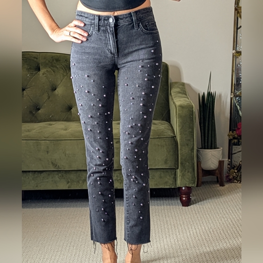 High waisted Jeans Black Joes The Smith Levis Skinny Embellished 24/25